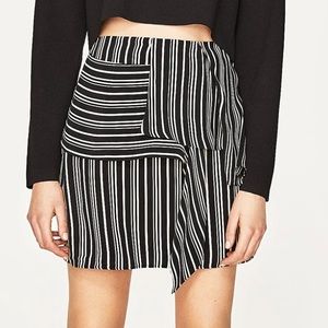 Zara flowy stripes skirt